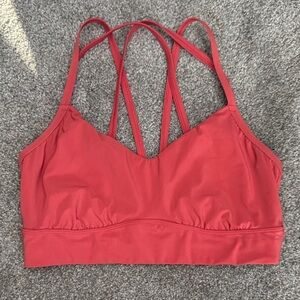 All in Motion Red Strappy Sports Bra